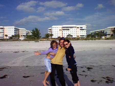 Karen and kids at the beach!