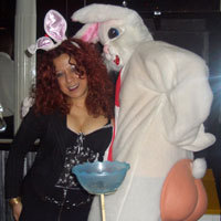 Sharon and the Easter Bunny!