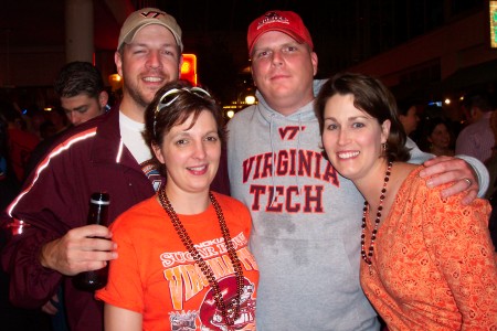 Bowl game in Jacksonville, FL. with our good friends - Bill and Ellen -- yeah we are HAMMERED!