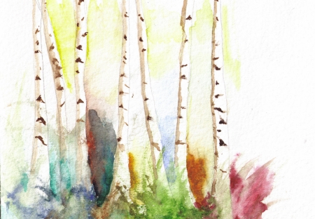 first water color lesson - 11/07