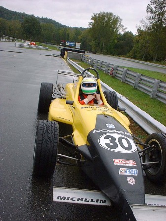 Getting ready to qualify at Lime Rock Park