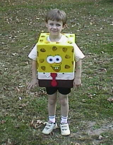 Aaron's handmade halloween costume  -4 yrs