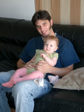 My son and granddaughter, 10/2007
