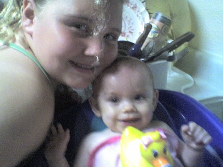 My sweet girls! Daughter Emmalee Nicole & Cory Rose my granddaughter!