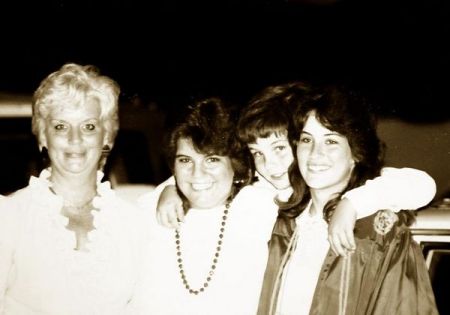 Mom, Me, Eric and Sharon ~CREEK GRADUATION 85'