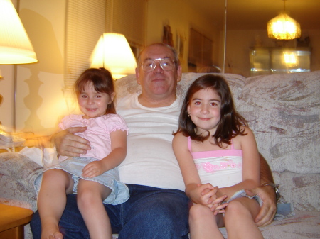 Grandpa and granddaughters  Amanda &