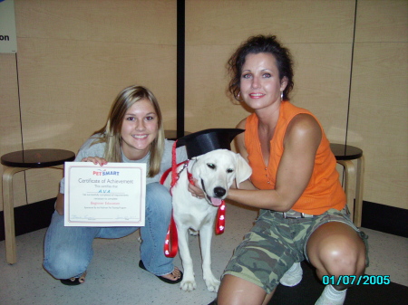 Ava at puppy graduation!
