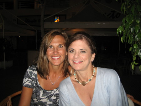Me, with a friend, in Alicante, Spain