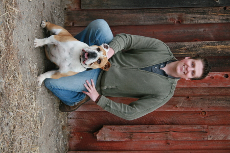 My son Jeff & his dog Angus