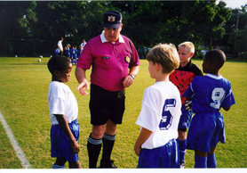 the soccer referee