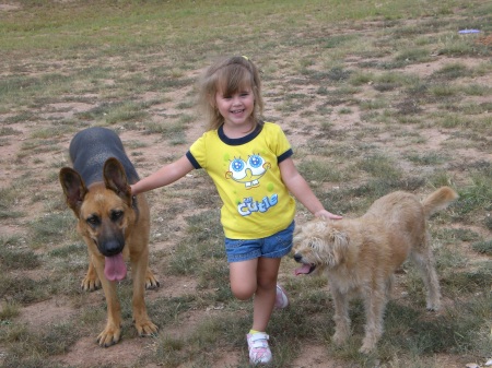 Kayleigh and her dogs