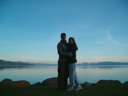 Matt and I at the Beach by our house