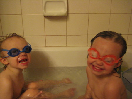 These are my babes in the tub