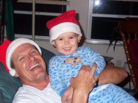 Me and my grandson Christmas 2007
