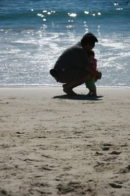 my daughter and I at Laguna beach