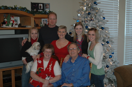 My family with Ric's parents - Christmas 2007