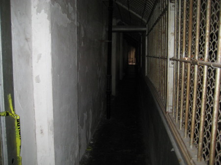 guard walkway - looks into cell block a