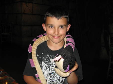 Dom and his snake "Rattle"