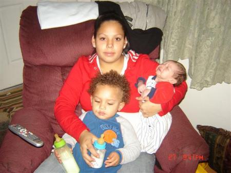 My daughter Erica and her Boys Jordan and Anthony