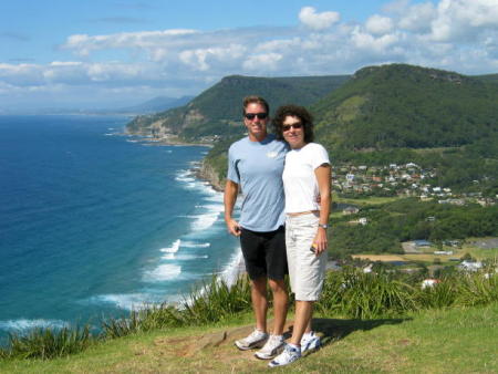 Gary and I at Stanwell Tops, south of Sydney.