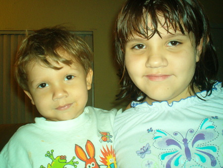 Anissa - 9 1/2 yrs old & Christian - 2 1/2 yrs old