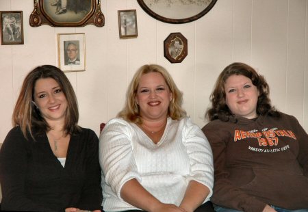 Our 3 daughters - Christmas, 2007