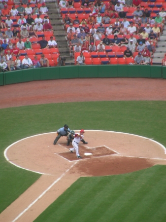 Look who's behind home plate at a Wash. Nats game!