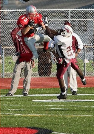 My son Ryan playing football - 2007