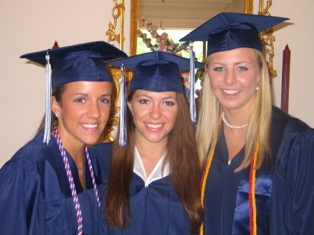 Melissa my daughter on the left with her friends, Ashley & Brittany.  Graduation!!