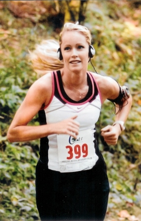 Emma, my beautiful wife, running one of her many races