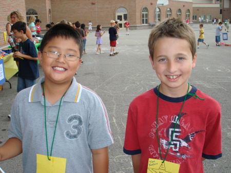 Middle son, Devon (10), (on the right)