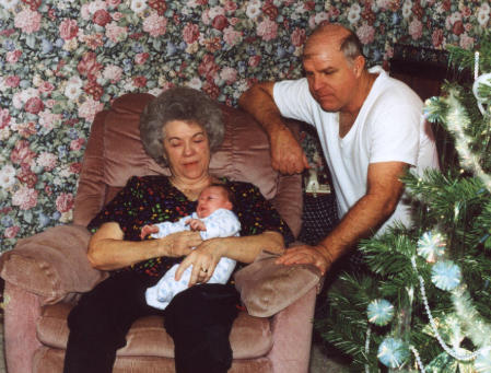 Jerry DeWitt with mom and Grandchild