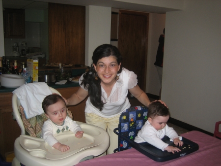 First Mother's Day, May 2007 with 8-month-old twins Joseph & Jacqueline