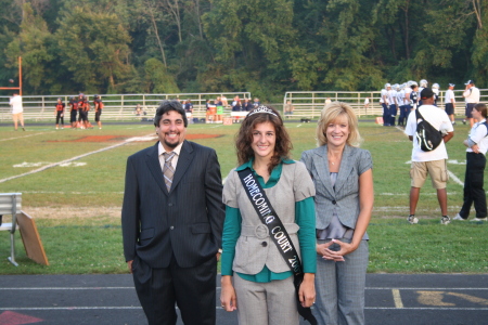 MY HUSBAND PAT AND KATIE DAUGHTER ON HOMECOMING COURT