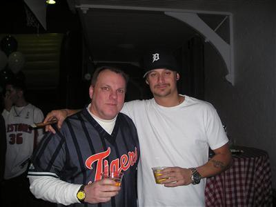 Kid Rock and I at Pat McGinnis 40th B-Day