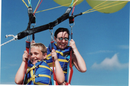 Parasailing at St. Pete's