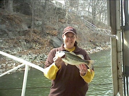 Diana (Arky) Haynes Bass fishin'