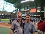 Me and my  brother John at an Astros vs. cubs game in Houston
