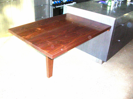 Cantilevered Dining Table, walnut