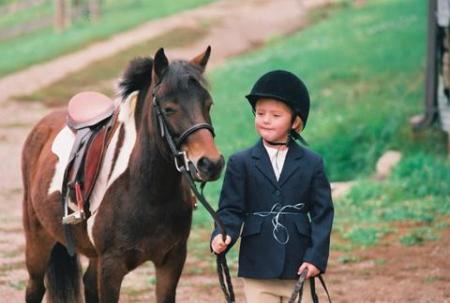 Chelsea when she was little with her pony Cookie!