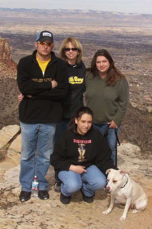 Me and my kids at CO. Natl. Mt.