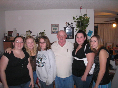 Me and 5 of 7 granddaughters