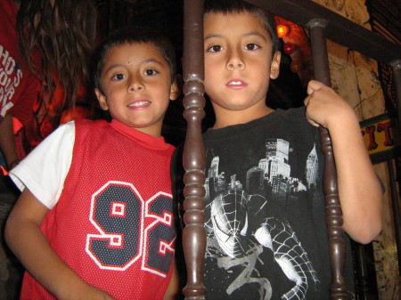 my sons Andres (left) & Angel (right)