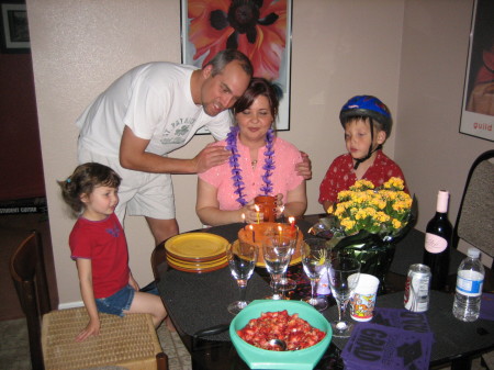 My family helping me celebrate completing my BS!