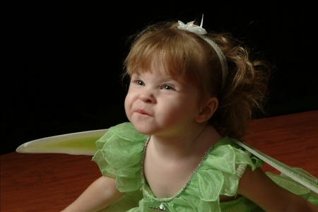My granddaughter, Angel, dressed as Tinkerbell.....Halloween 2006