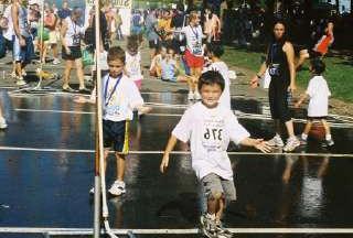 My son, Dalton after the Kid's Fun Run in Philly