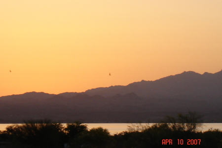 Lake Havasu City, AZ, Sunset 4/10/07