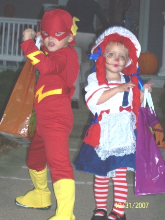 Katie and Cooper Halloween 2007