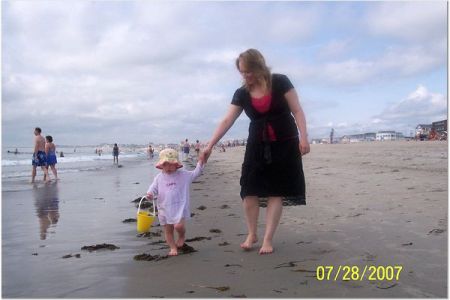 Me and My Niece on an unexpected trip to the beach!