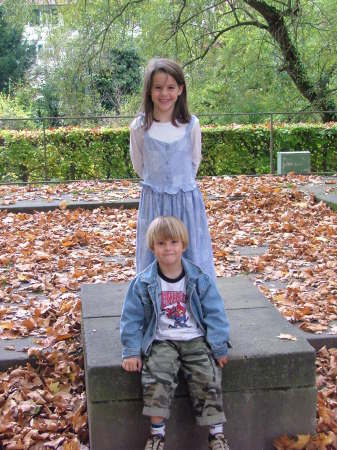 Older two - Ryan (daughter 8) and Andrew (5) in Tuebingen Germany